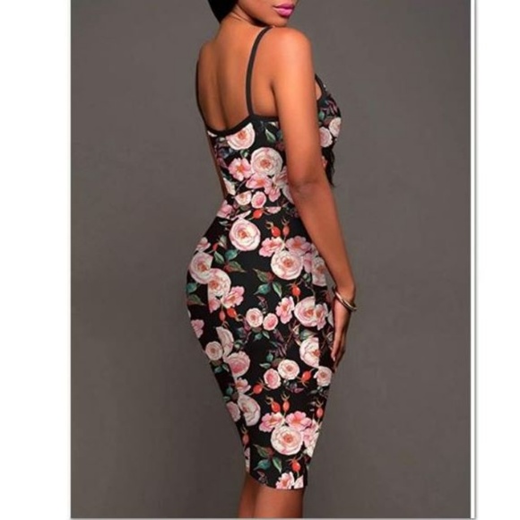 Sexy Spaghetti Strap BodyCon Mini Dress Small - Picture 2 of 3